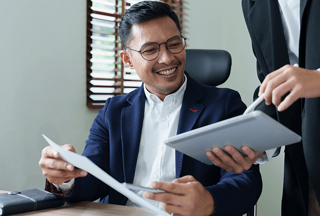 エグゼクティブ人材とのミーティング風景